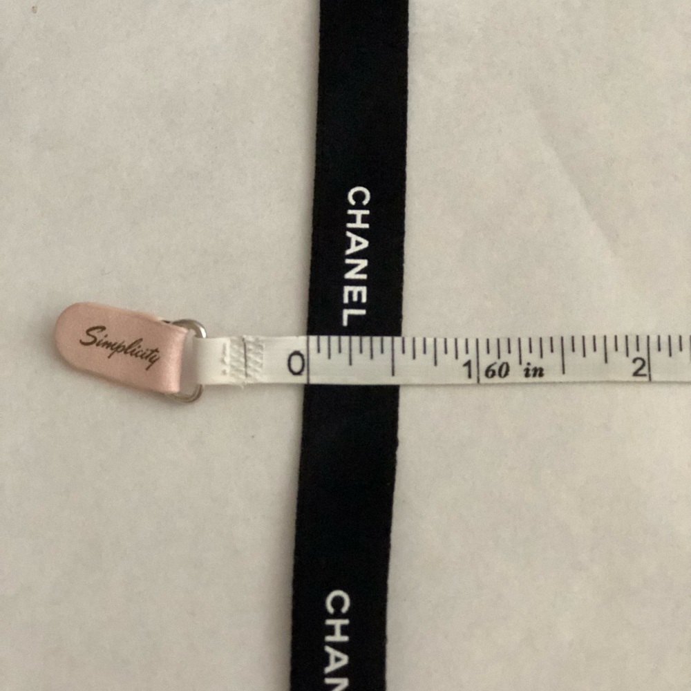 3 Yards Black Chanel Ribbon - Picture 4 of 4